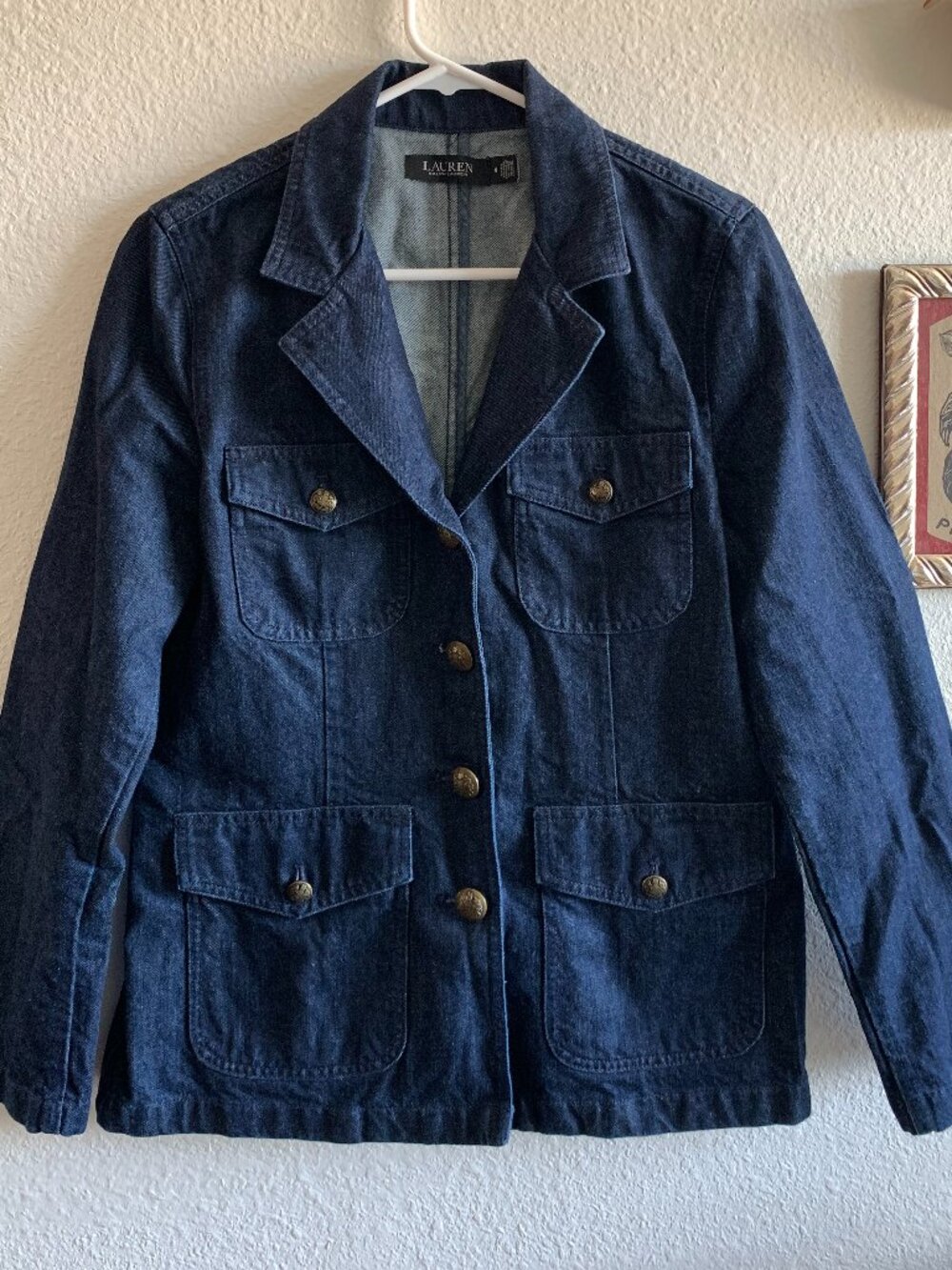 Ralph Lauren Denim Jean Jacket Size 8